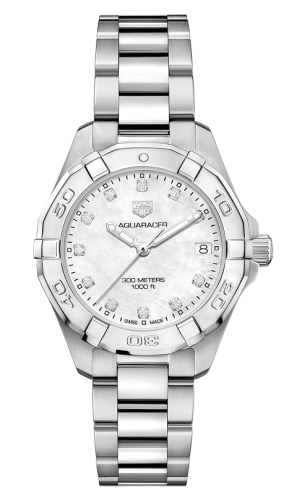 TAG Heuer Aquaracer 300M Quartz 32 Stainless Steel / MOP - Diamond / Bracelet